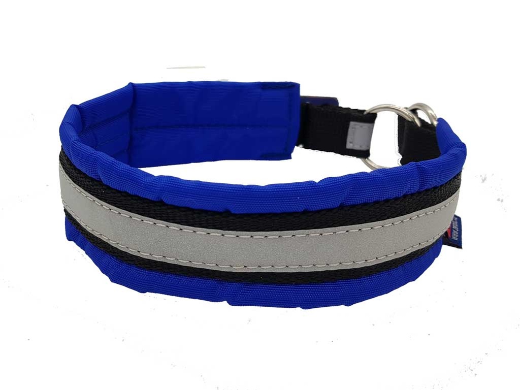 Zero DC Halsband gepolstert, Softhalsband, Zugstophalsband blau